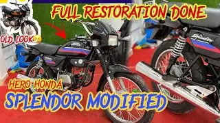 Splendor modified Kerala 🔥 | hero honda splendor modified | hero honda splendor restoration |