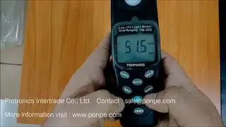 TM-205 / TENMARS การใช้งานเครื่องวัดแสง LIGTHT METER