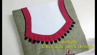 Easy and simple churidar neck design