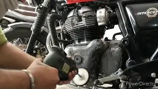 Easy ENGINE BUFFING || Royal Enfield || 🤩bullet enfield engine buffing at home
