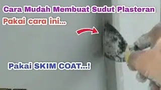 cara mudah membuat sudut plasteran pakai cara ini @WITEXJAVA #caramembuat #caraskimcoat #plaster