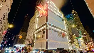 五光十色 璀璨奪目  曼哈頓五大道名牌店2026節日燈光秀  | 法輪大法在長春