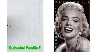 Apprendre &agrave; Dessiner un Portrait avec le Quadrillage : M&eacute;thode Simple et Efficace pour D&eacute;butants