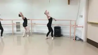 Male dancer on pointe