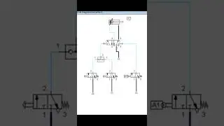 Shuttle Valve Working Principle | Pneumatic Animation in FluidSIM #pneumatics #short