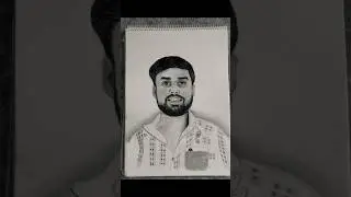 From Blank Page to Realistic Portrait | Fall in Love With Pencil Drawing Portrait #shorts #art