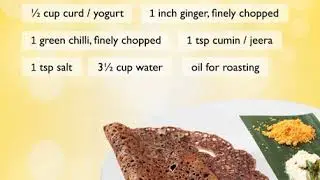 Ragi Dosa with Burlyfield's Ragi Flour