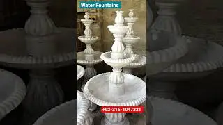 water fountain | white Marble water fountains | garden decor ideas | indoor outdoor water features