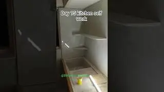 day15 kitchen self work #kitchen #modularkitchen #tileworks #reelscreator #contractor #shayaristatus