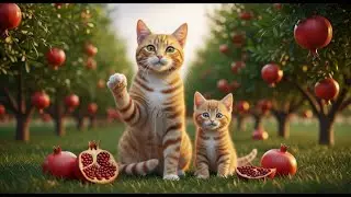 Mama Cat & Baby Cat&rsquo;s Cozy Day 🐱🍎  Full Story