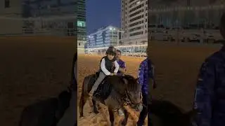 Pony riding #abudhabi #uae #cutebabies