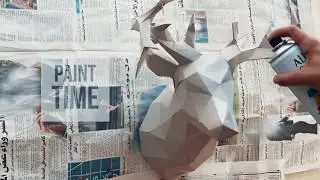 Deer Head 3D - PaperCraft DIY - How To Make
