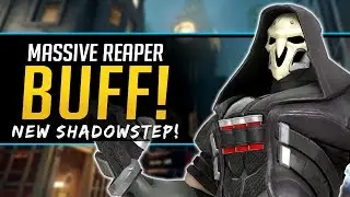 Overwatch HUGE Reaper Buff - New Shadowstep - Junkrat & Symmetra Buffs!