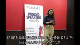 Grand Public Speaking Championship, June | Best English and Public Speaking Centre Delhi