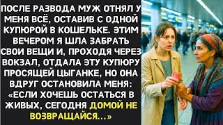ОТДАЛА ПОСЛЕДНИЕ ДЕНЬГИ ЦЫГАНКЕ. ОНА СХВАТИЛА МЕНЯ: 