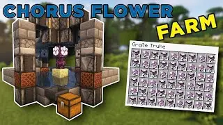 Minecraft Build Chorus Farm - Tutorial AFK/Automatic