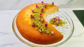 دروستکردنی شیرینی  بەسبوسە بە قشتە/ #بسبوسة