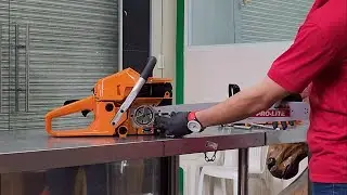 Como colocar la ESPADA y CADENA en MOTOSIERRA
