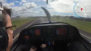 RV-14 N327RT bounced wheel landing KUAO