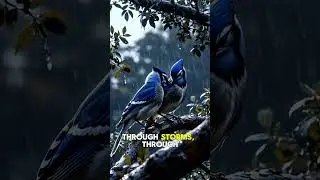 A Blue Jay Pair &mdash; vibrant life and love in America&rsquo;s forests. 💙 #bluejays #usashorts #wildlife #usa