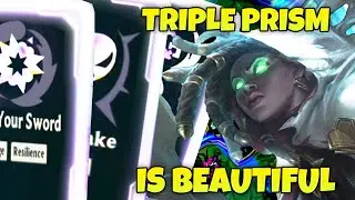 TRIPLE PRISMATIC ON SENNA IS BONKERS in 2v2v2v2 Arenas LoL - League of Legends