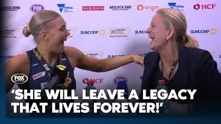 An emotional yet hilarious final Vixens presser for Simone McKinnis & Moloney 😍 | Fox Netball