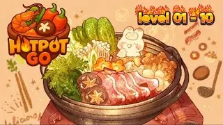 Hotpot level 01 - 10 : ASMR game satisfying | aesthetic gameplay