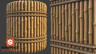 Substance Designer - Stylized Bamboo Material