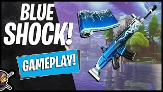 New BLUE SHOCK Animated Wrap Gameplay! Before You Buy (Fortnite Battle Royale)