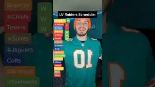 Las Vegas Raiders Schedule Predictions #shorts #nfl #nflfootball #lasvegasraiders #raiders
