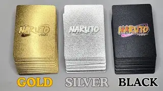 Opening Naruto Trading Cards🥷 | GOLD, SILVER & BLACK Rare Pulls!🔥 #anime #naruto