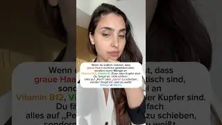 Graue Haare mit Anfang 20 oder 30? #gesundheit #shorts