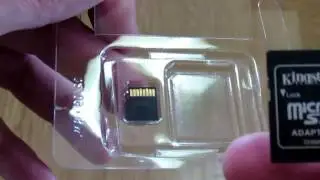 Memory card unboxing, 16GB microSDHC Kingston UHS-I U1 45R/10W