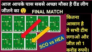 SCO vs HEA Dream 11 Team | Perth scorcher vs Brisbane heat Dream 11 team | BBL 2023 Final match