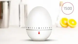 Egg Timer 15 Minutes 🐔 with chicken squawk alert