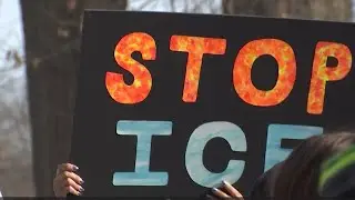 Hundreds of high school and middle school students join ICE demonstration