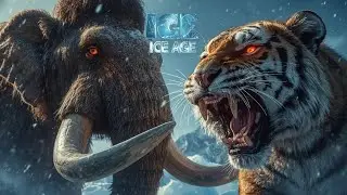 Ice tiger vs Mammoth 🦣:-ice age earth history #fact @vachalmind