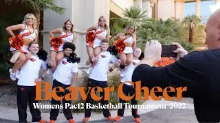 Beaver Cheer at the Women&rsquo;s Pac12 Tournament//2022
