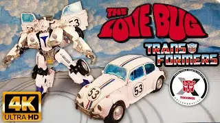 TRANSFORMERS Herbie the Love Bug Custom Bumblebee Herbie Transformer Collaboration Figure 4K Review