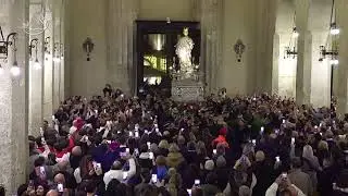 Si &egrave; concluso l&rsquo;Ottavario di Santa Lucia: il simulacro rientra in Cattedrale nonostante la pioggia