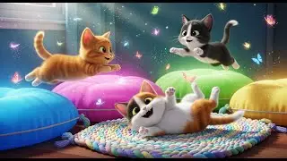 **Kitty Cat Dance Party 🐱🎵 | Meow Meow Song &ndash; Fun Kids Rhyme for Toddlers & Babies**