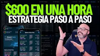 ¡Así GANÉ $600 en una hora con OPCIONES usando QuantData y Palantir! 🚀💸 (Paso a Paso)