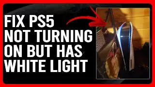 How To Fix PS5 Not Turning On But Has White Light (Why Is PS5 Not Turning On But Has White Light?)
