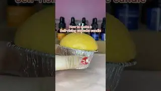 How to make a SELF-RISING CUPCAKE CANDLE 🧁✨| #art #diy #craft #candle #tutorial #shorts