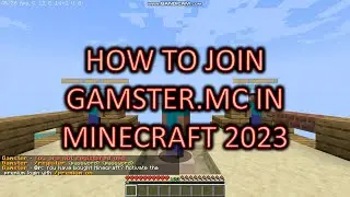 HOW TO JOIN GAMSTER SERVER IN MINECRAFT 2023