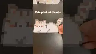 Cute pixel art ideas🐈🐱🌟#pixelartideas #pixeldrawing #cutedrawing #pixelart #kawaiicraft