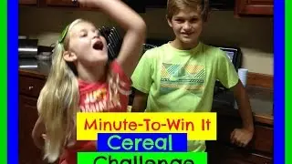 MINUTE TO WIN IT- CEREAL CHALLENGE...MATTHEW & MARISSA