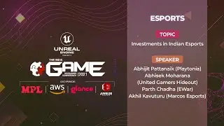 Investments in Indian Esports | India Game Developer Conference 2021 - 13th Edition