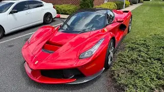 LaFerrari Start Up & HARD Acceleration Leaving Car Show