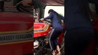 First time Chalaya Tractor🚜🫶🏻😅#aaryanleezavlogs #viral